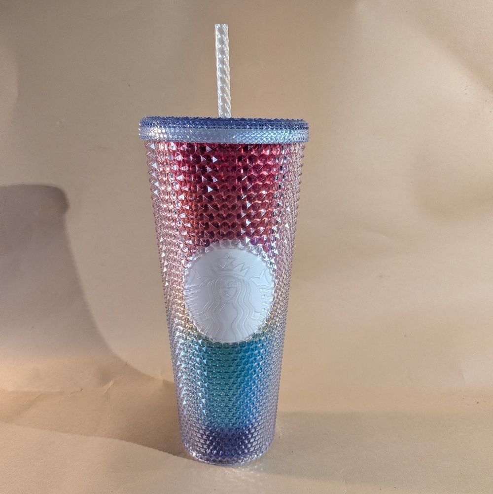 Starbucks Limited Edition 2020 Pride Studded Rainbow Cold Cup Tumbler 24 oz